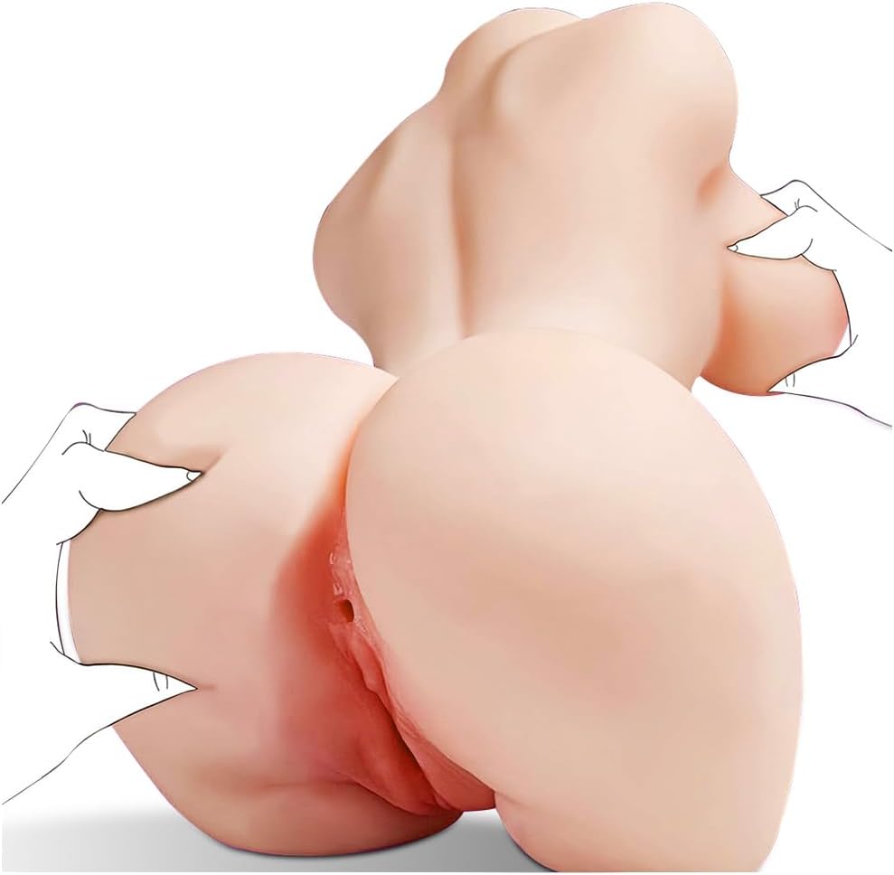 Sex Doll Stroker 3 in 1 Adult Sex Toys with Realistic Boobs Vagina and Anal 5.5LB Torso Male Masturbator with Realistic Body Skin Texture, Soft Butt Pocket Pussy Men Masturbation Sex Toys for Men