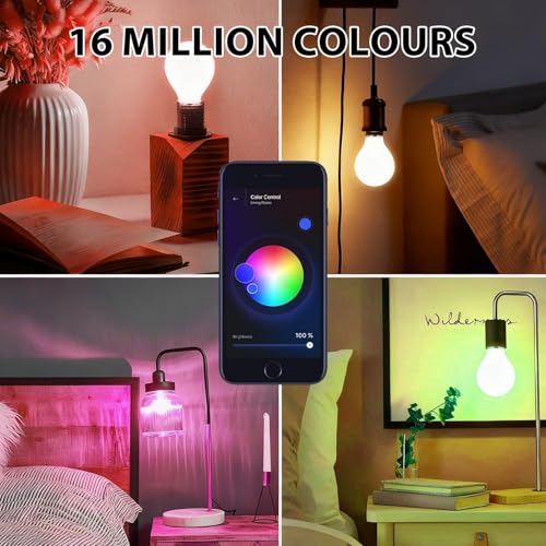 Bayonet Smart Bulb,15W Bluetooth Colour Changing Light Bulb E27 16 Million Colors Tunable White 2700K-6500K for Alexa and Google Home Remote Control by APP No Hub Required 1 Pack - Image 3