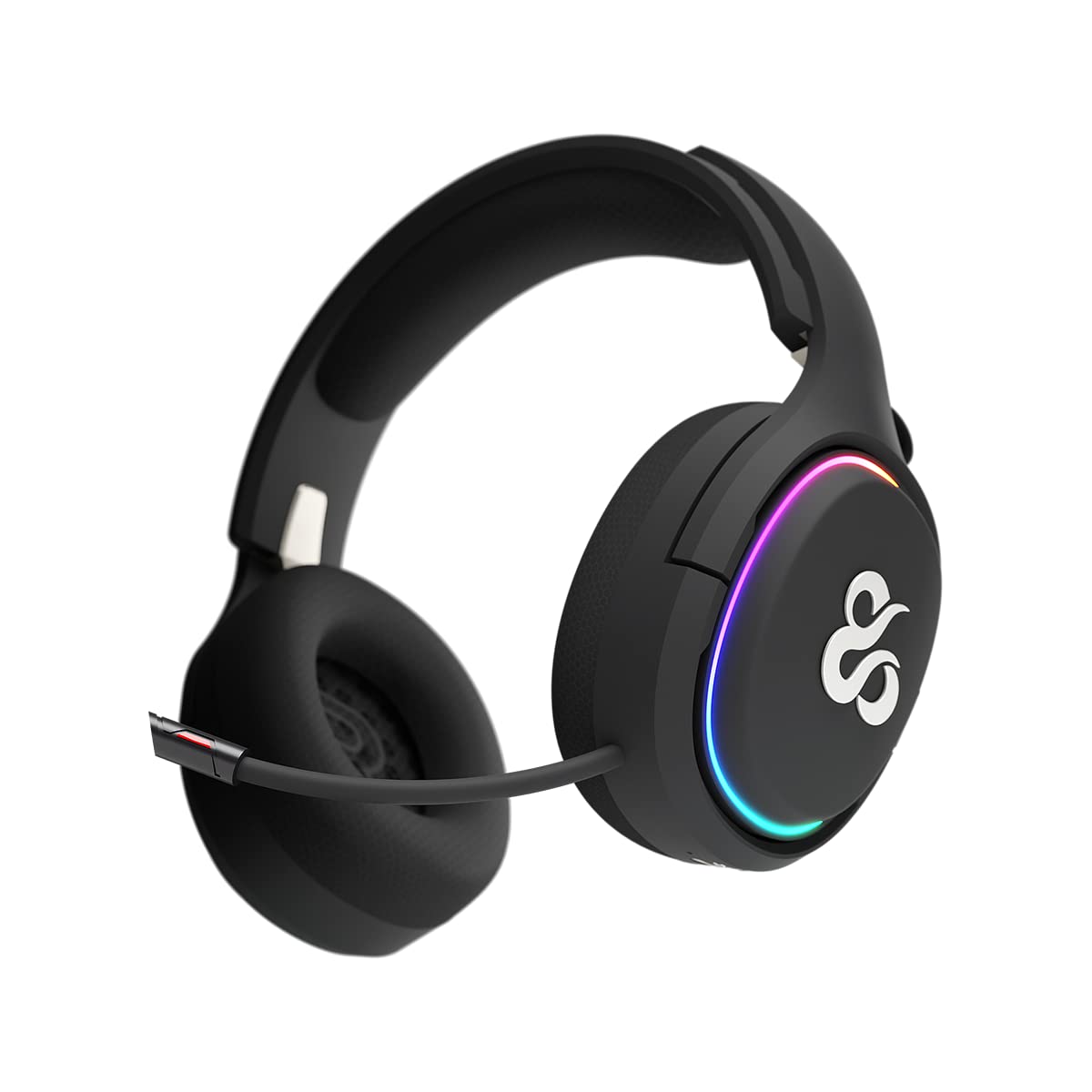 Newskill Aton Ivory Bezprzewodowy zestaw słuchawkowy do gier, wbudowany mikrofon, bateria 18h, RGB, konfigurowalny, Bluetooth 5.0, ergonomiczne słuchawki komputerowe, kompatybilny z