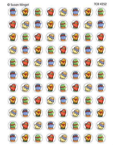 Teacher Created Resources Mittens Mini Stickers from Susan Winget, Multi Color (4252)