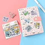 HHSM Text net red Hand Account Sticker Cartoon Waterproof Soft Cute Fun Sticker Label Sticker Decorative Small Pattern Hand Account Material Cute Digital Mobile Phone Sticker Girl Reward Sticker