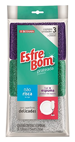 Esponja Prateada Esfrebom Esfrebom Prateado