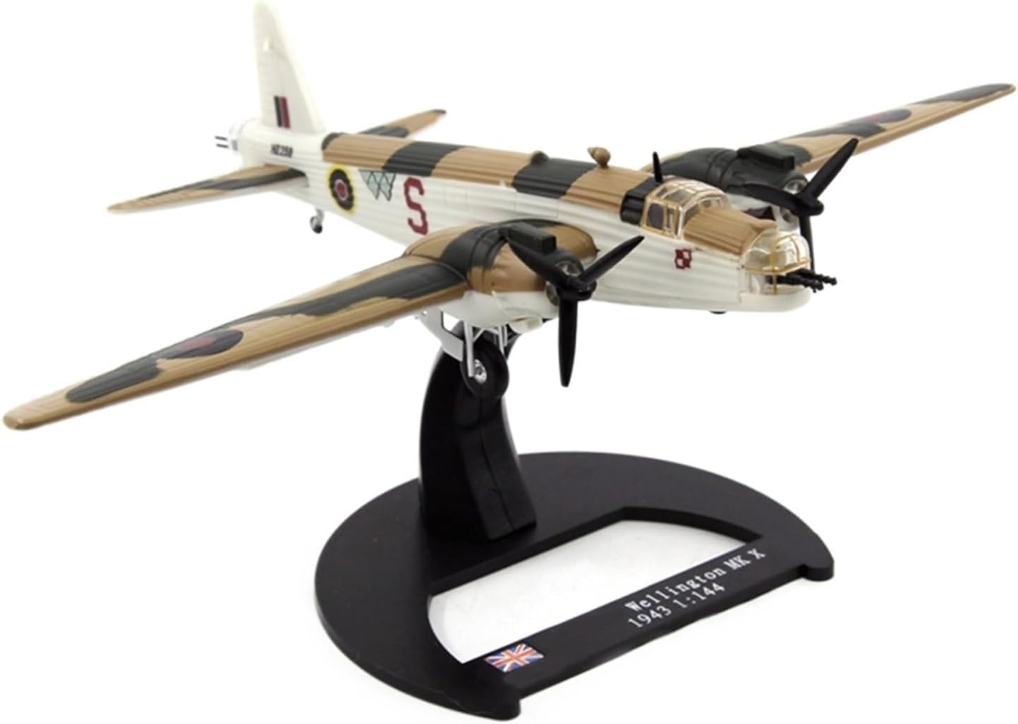 Miniature Scale 1/144 for World War II British Air Force Bombers Finished Military Aircraft Model Replica Airplane Flying Toy Game Kits