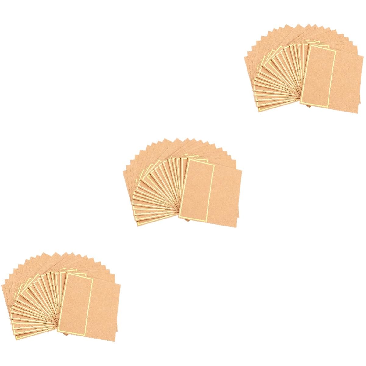 Operitacx 150stücke Hochzeits-tischkarten Aus Kraftpapier Mit Goldfolienprägung Blanko Platzkarten Für Reservierungen Tischdekorationen Und Gastnamen Für Feiern Und Veranstaltungen