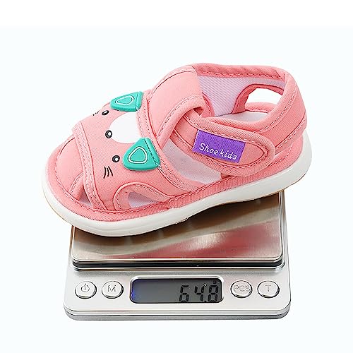 Infant Boys Girls Baby Newborn Summer Sneakers Cute Cat Cat Print Soft Bottom Walking Flat Toddler Boy Sandals Size 93