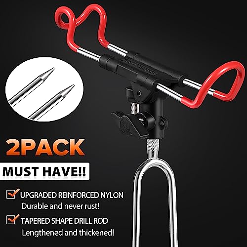 image for PLUSINNO Fishing Rod Holders for Bank Fishing - Upgraded Fishing Pole 