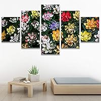 SIGNWIN 5 Panel Canvas Wall Art Modern Art for Home Decorations Ready to Hang - 60