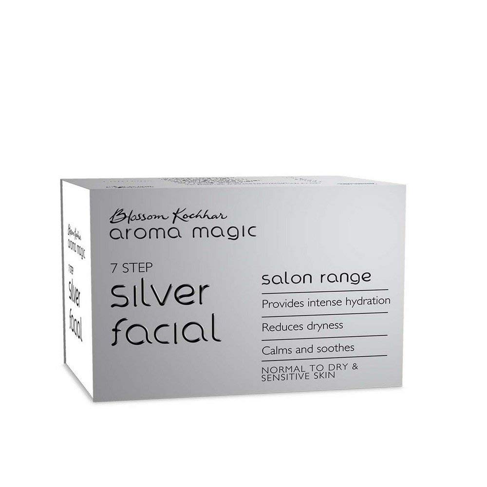 Aroma Magic 7 step Silver Facial Kit (Big) | Hydrates, Reduces dryness, &