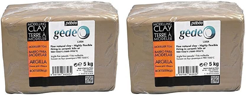 Pebeo 766303 White Modelling Clay,18 x 13.6 x 11.4cm (Pack of 2)