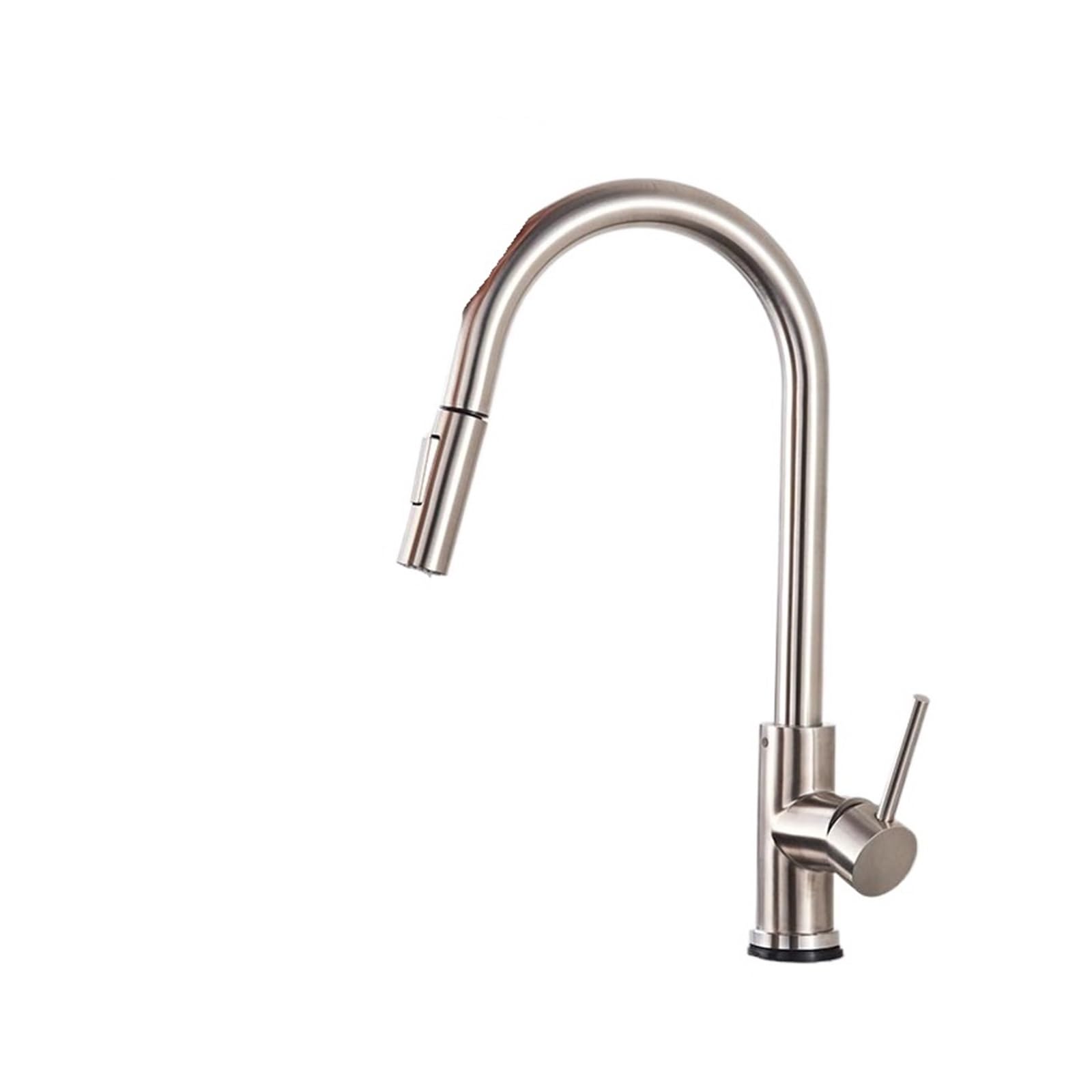 Smart Touch Kitchen Faucet Black Pull Out Sensor Faucets Black/Nickel 360 Rotation Crane 2 Outlet Water Mixer Taps(Brushed Nickel Sense)
