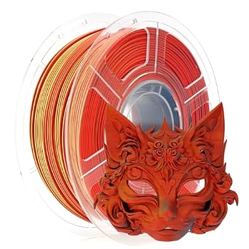 iSANMATE Matte Tricolor PLA Filament Color Change 1.75MM Red Yellow Blue