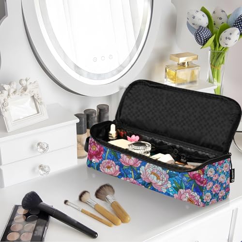 Organizador de Herramientas para Cabello 2 en 1 y Alfombrilla Resistente al Calor con Estampado Floral miniatura 7