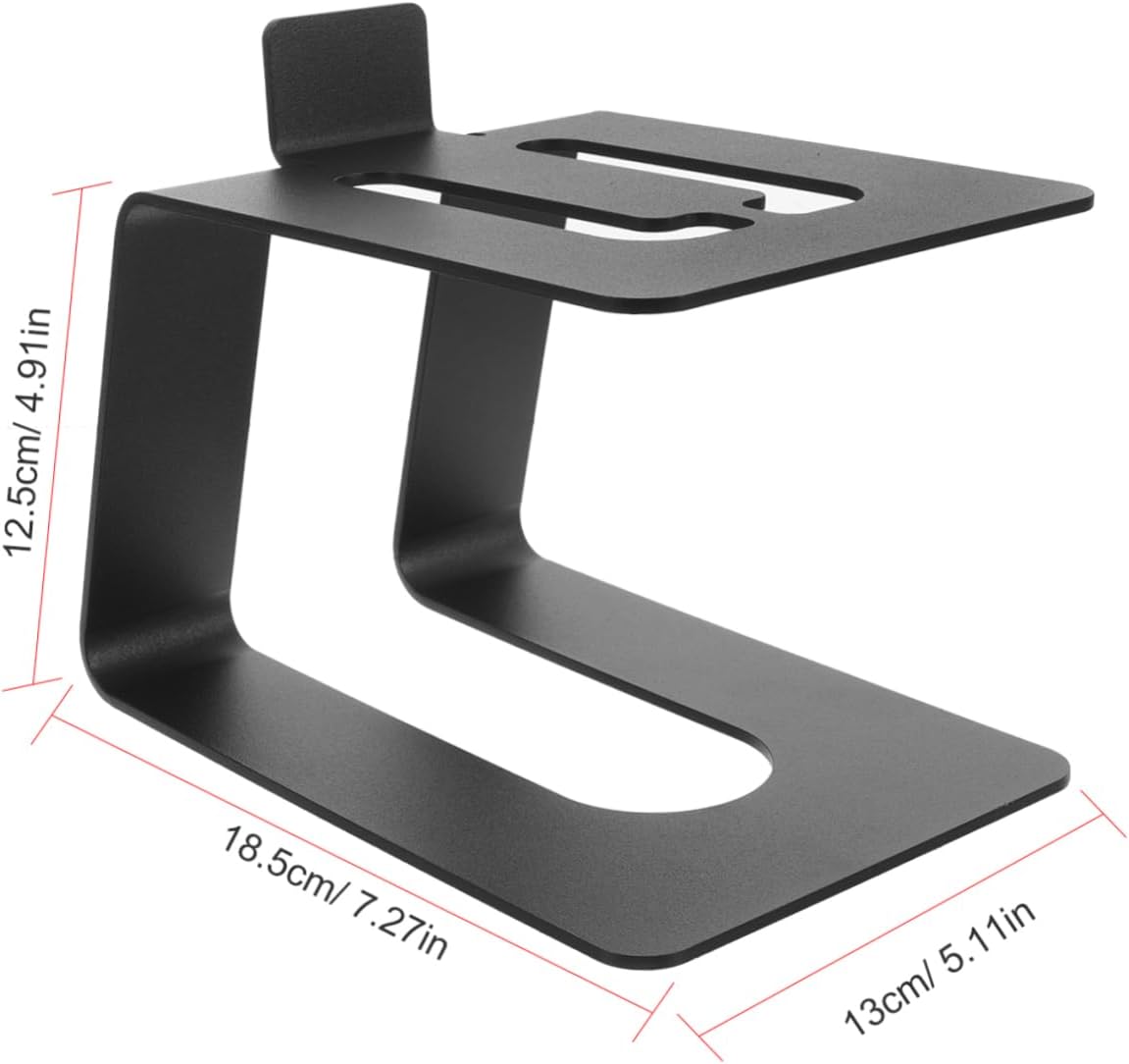 ULTECHNOVO Desktop Speaker Stand Metal Design Adjustable Height Compatible Computer Speakers Supports Heavy Duty for Home and Office Use