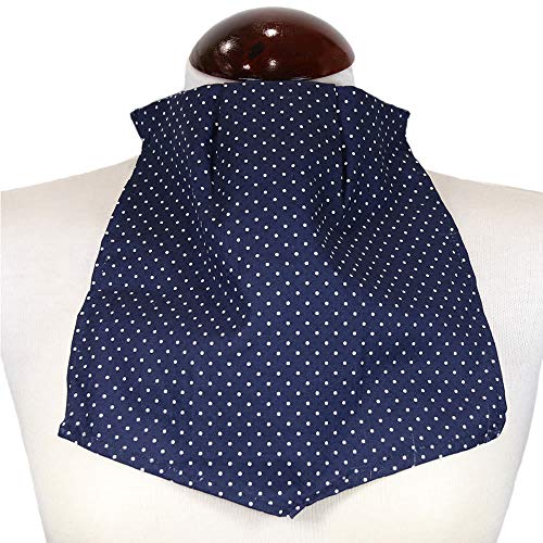 Pañuelo de Traqueotomia Punteado Azul-Unidad Cover