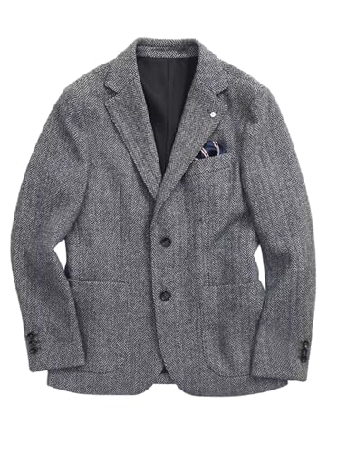 Veste homme boutonnage simple style tailleur blazer chevrons