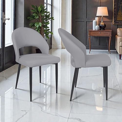 Image of The Attic Fiero Modern 6 Seater Dining Set,Light Grey,Titanium & Cream,160Cms