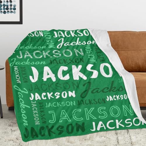 Personalized Name Blanket Customized Baby Blankets for Girls Boys Adults Monogrammed Blankets and Throws Christmas Birthday Mothers Fathers Valentines Day Gift