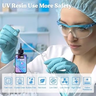 LET'S RESIN UV Resin, Upgrade 300g Low Viscosity Hard