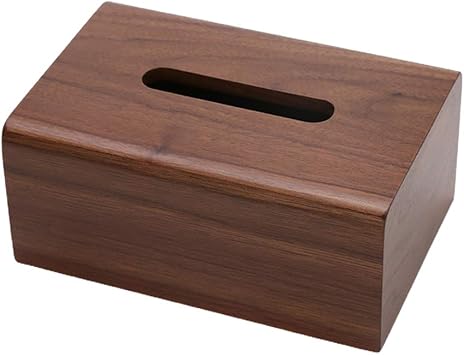 Walnut Tissue Box With Removable Lid Luxury Wooden Paper Holder Napkins For Case Living Room Coffee Table Desktop Drawer Box For Creative Solid Wood Desktop Storage Box Decoration Home Desk Napkins