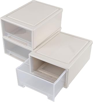 17.5 Qt Stackable Storage Drawer Unit, 3-Pack