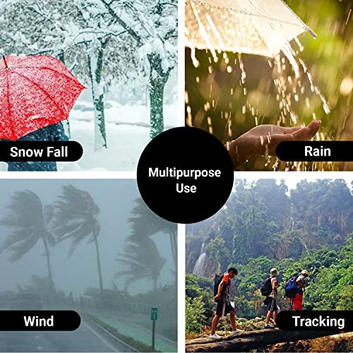 Image of AllExtreme Reusable Two-Piece Raincoat With Transparent Face Shield Detachable Hood Two Pockets Carry Pouch Waterproof Buttoned Rain Jacket