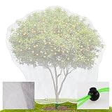 6.4 x 8 ft Bird Barrier Netting Mesh with Drawstring,Extra Large Bird Netting for Fruit Trees,Garden