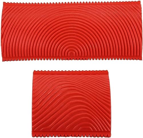 SFQEVHRZ Paint Rollers，Facade Roller， 2PCS 3 Inch 6 Inch Imitation Wood Grain Paint Roller Brush Wall Painting Tool sets Wall Texture Art Painting Tool Set
