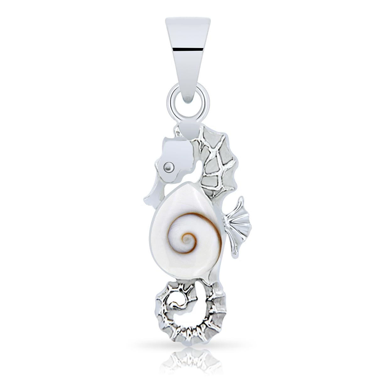 Planetys - Colgante Caballito de Mar Ojo de santa Lucia Shiva Plata de Ley 925