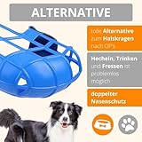AMATHINGS Maulkorb Model Super Kennel Soft mit wattiertem Nasenstück Trinken Immer Möglich Ideal Für Freilauf, Hundewiese, Kennel, Zwinger, Rennen (Gold)