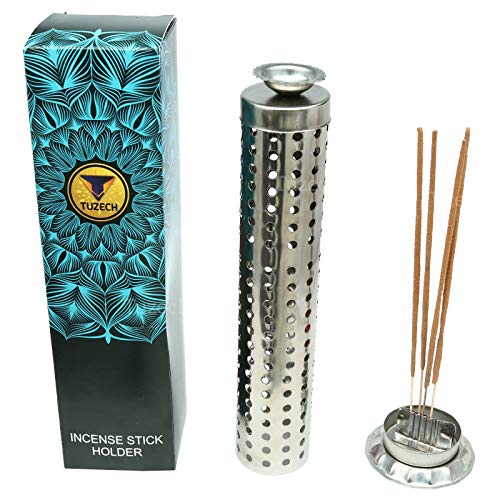 Tuzech IMMART654 Steel King Size Sage Long Tower Soapstone Incense Holder Home Agarbatti Stand thumb #2