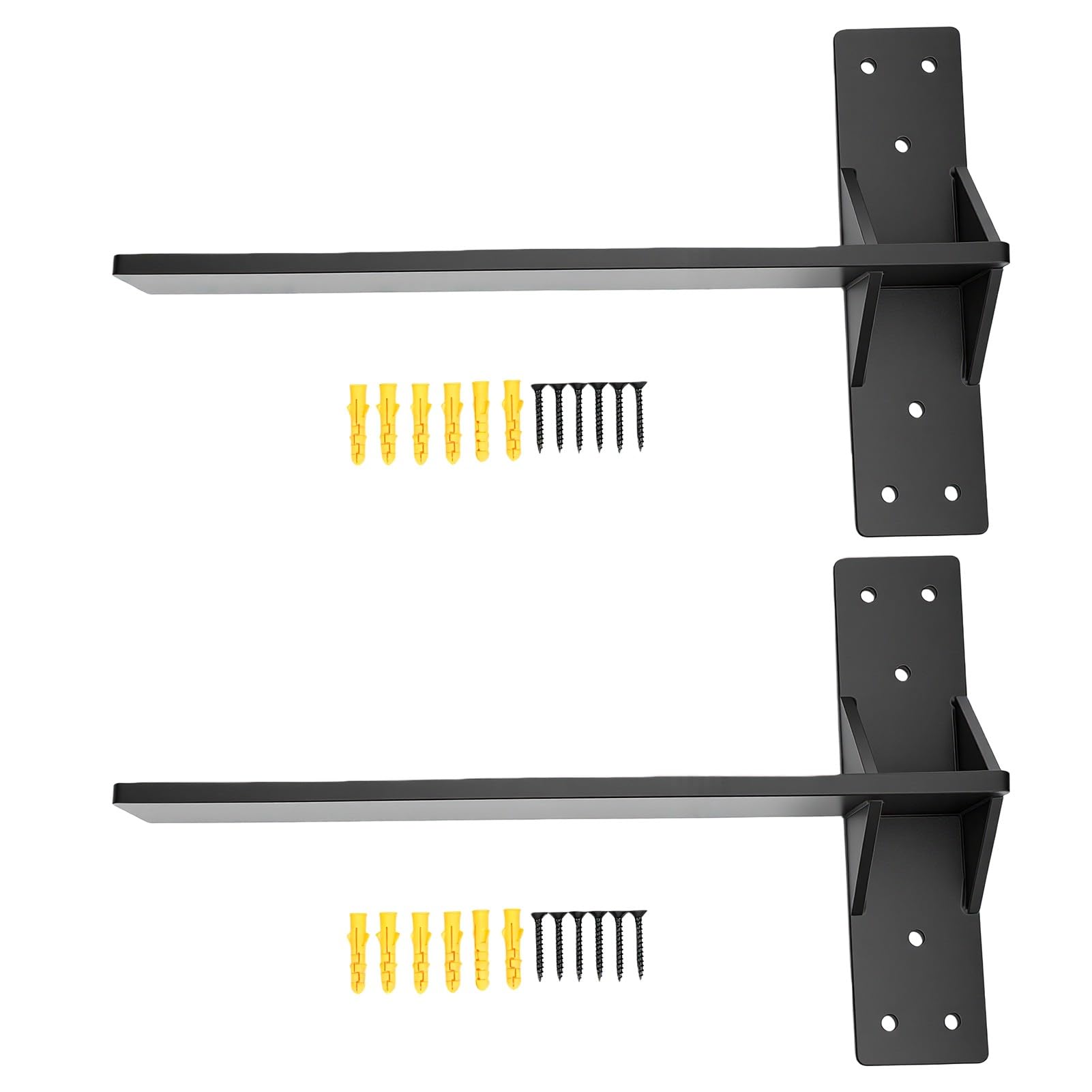 Eujgoov Soportes de Estante Flotante en Forma de T, 10 Pulgadas, Soporte