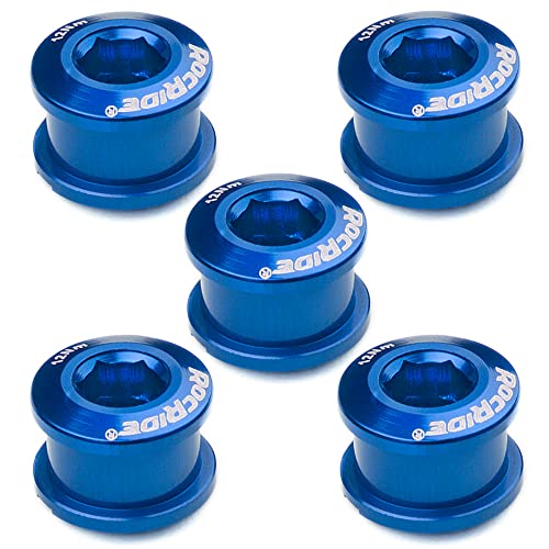 RocRide Single Chainring Bolts in Aluminum or Steel. Pack of 5.