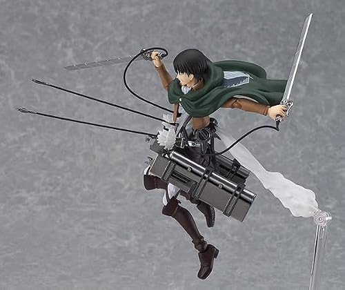 Anime Action Figure Attack On Titan Levi Figure Toys With Removable Exquisite Statue Collection Desktop Decoration Gift Pvc 5.9Inch/15Cm #TOP2