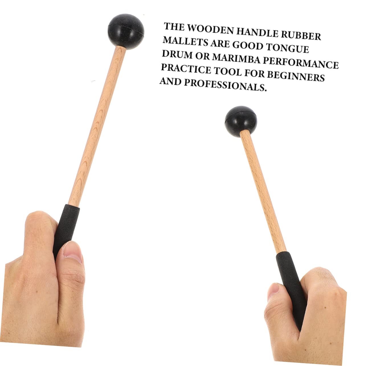 Abaodam 4 Juegos De Mazos Para Instrumentos Musicales Baquetas Para Estudiantes Mazos De Percusión Mazos De Marimba Listos Para El Escenario 2 Pares X 4