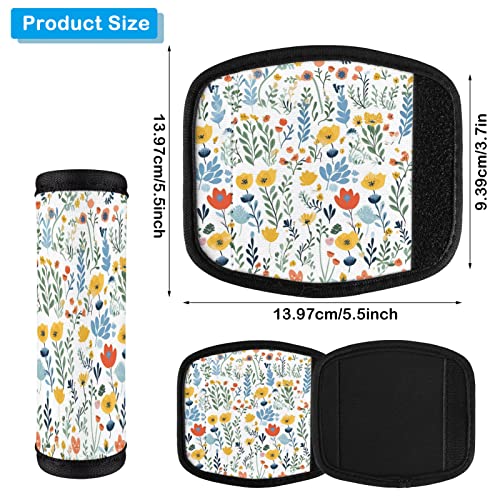 Sublimation Blanks Luggage Handle Grips Wraps Neoprene Comfort Luggage Identifier For Travel Bag Luggage Suitcase 4 Pcs #TOP1