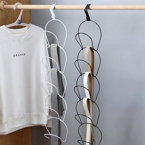 Ruikcoll Cap Halter Tür Hut Racks 10 Stück,Haken für Handtaschen Aufhänger für Schals Handtaschen Handtücher Kleidung Krawatten mit Haken zum Aufhängen,Weiß