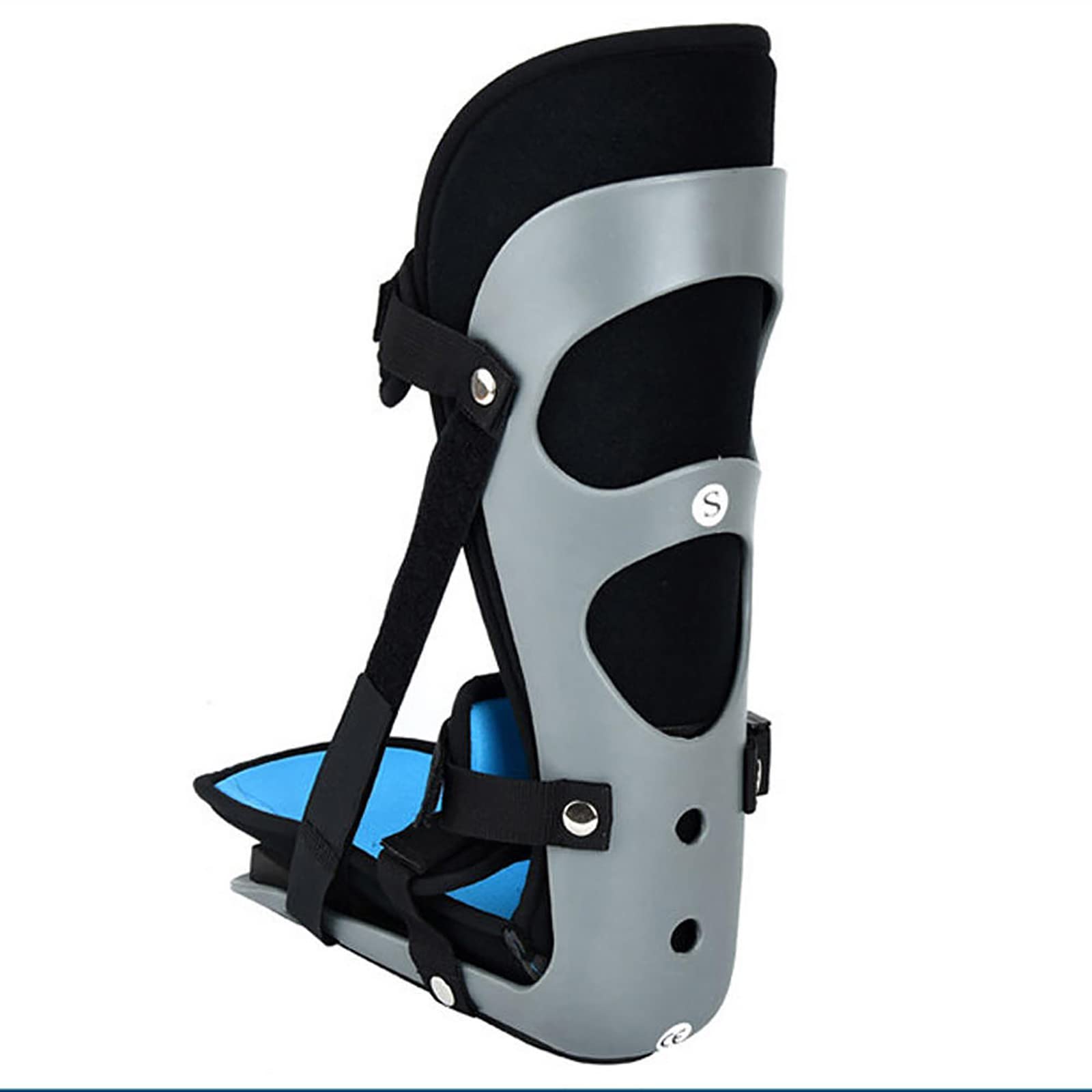 Bota para fracturas, férula estabilizadora de tobillo, férula nocturna ajustable unisex para fascitis plantar, órtesis para caída del pie, soporte de fijación para esguince de tobillo, soporte para
