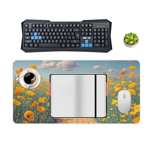 Poppies Field Yellow Brick Road Desk Pad Protector Large miniatura 4