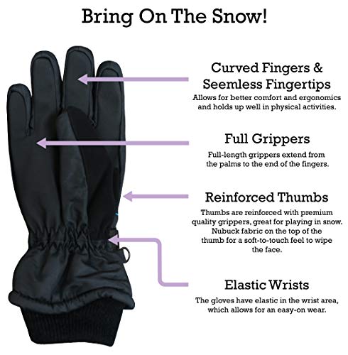 Image of N'Ice Caps Kids Waterproof Winter Thinsulate Warm Gloves