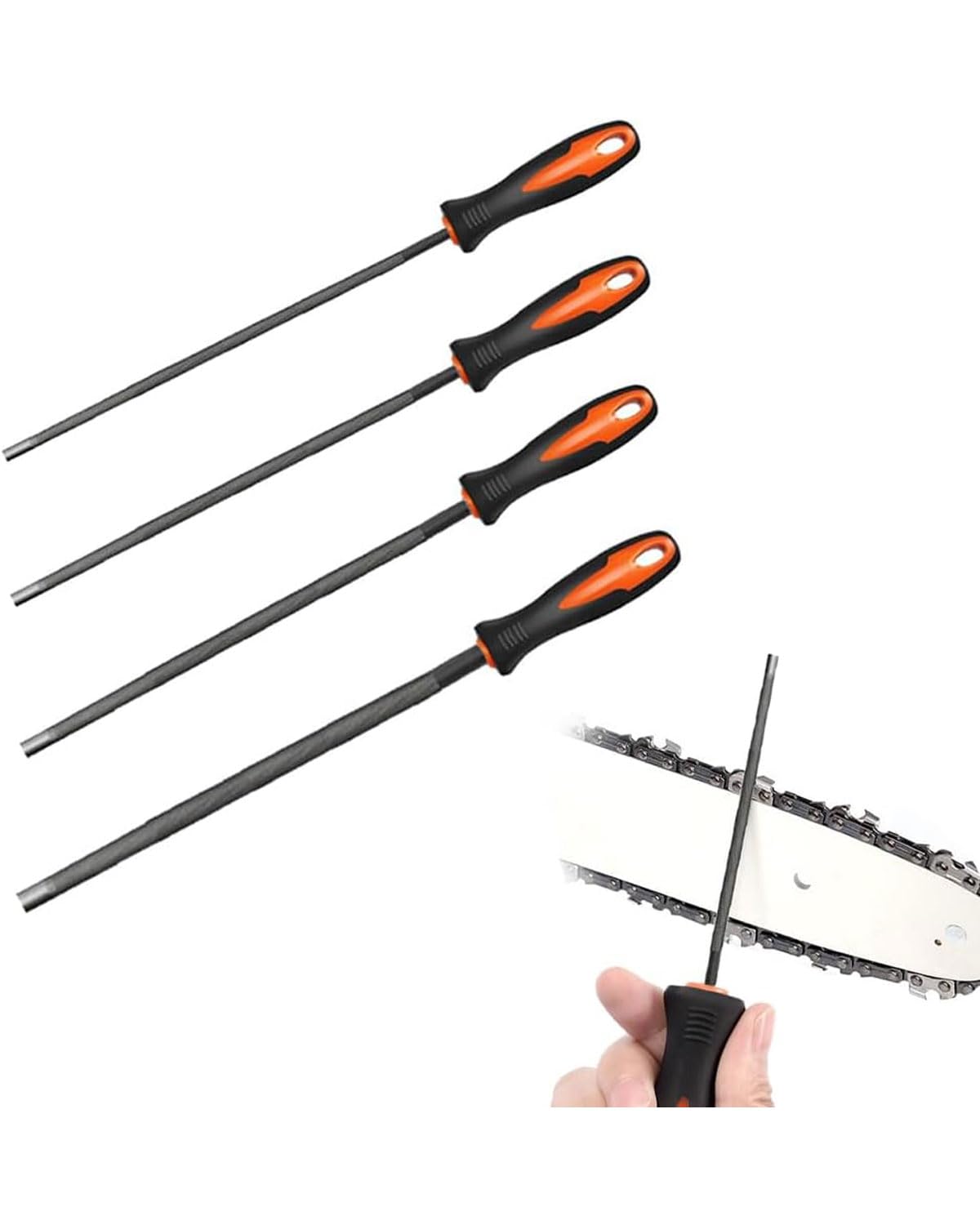 4 pcs limas de Taller limas de Metal Juego de limas Incl 3.2mm 4.0mm 4.8mm 5.5mm 4 Tipos Lima Redonda Lima pequeña para Metal Bricolaje artesanía