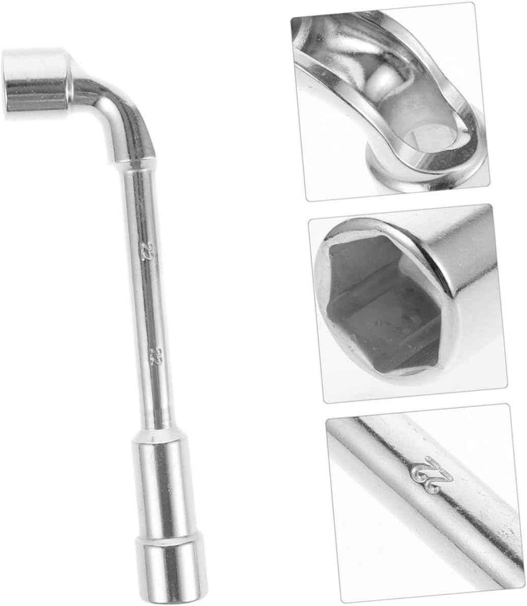 Ciieeo 21mm L-shaped Socket Wrench Automotive Tire Repair Tool Sturdy Socket Spanner for Wheel Alignment and Car Maintenance