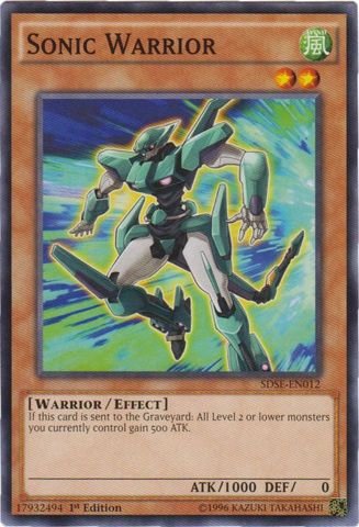 YU-GI-OH! - Sonic Warrior (SDSE-EN012) - Structure Deck: Synchron Extreme - 1st Edition