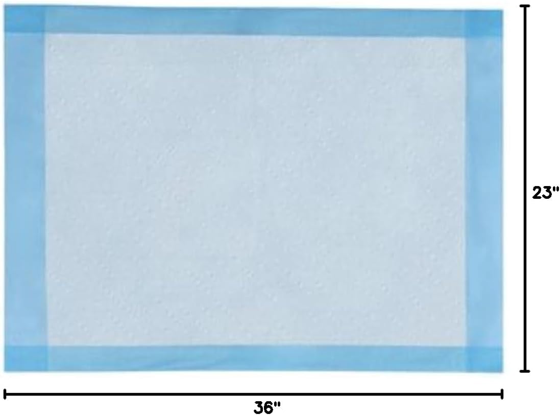 150ct XL 23x36 Generic Lightweight 3-Layer Puppy Training Piddle Pee Pads/Adult Incontinence Underpads Disposable-for Puppy Dogs up to Approximately 25lbs. Hospital Grade Bags of 25