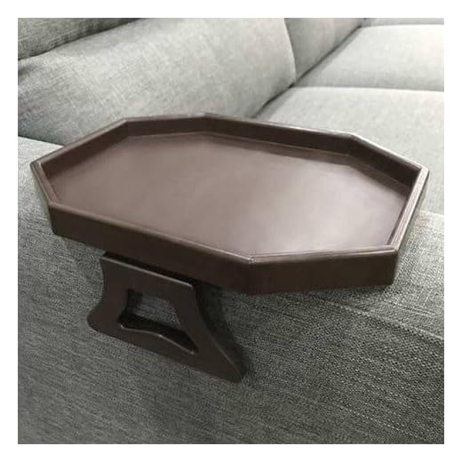Xchouxer Sofa Arm Clip Table, Armrest Tray Table, Drinks/Remote Control/Snacks Holder ,9 in x 12.3 in x 4.5 in