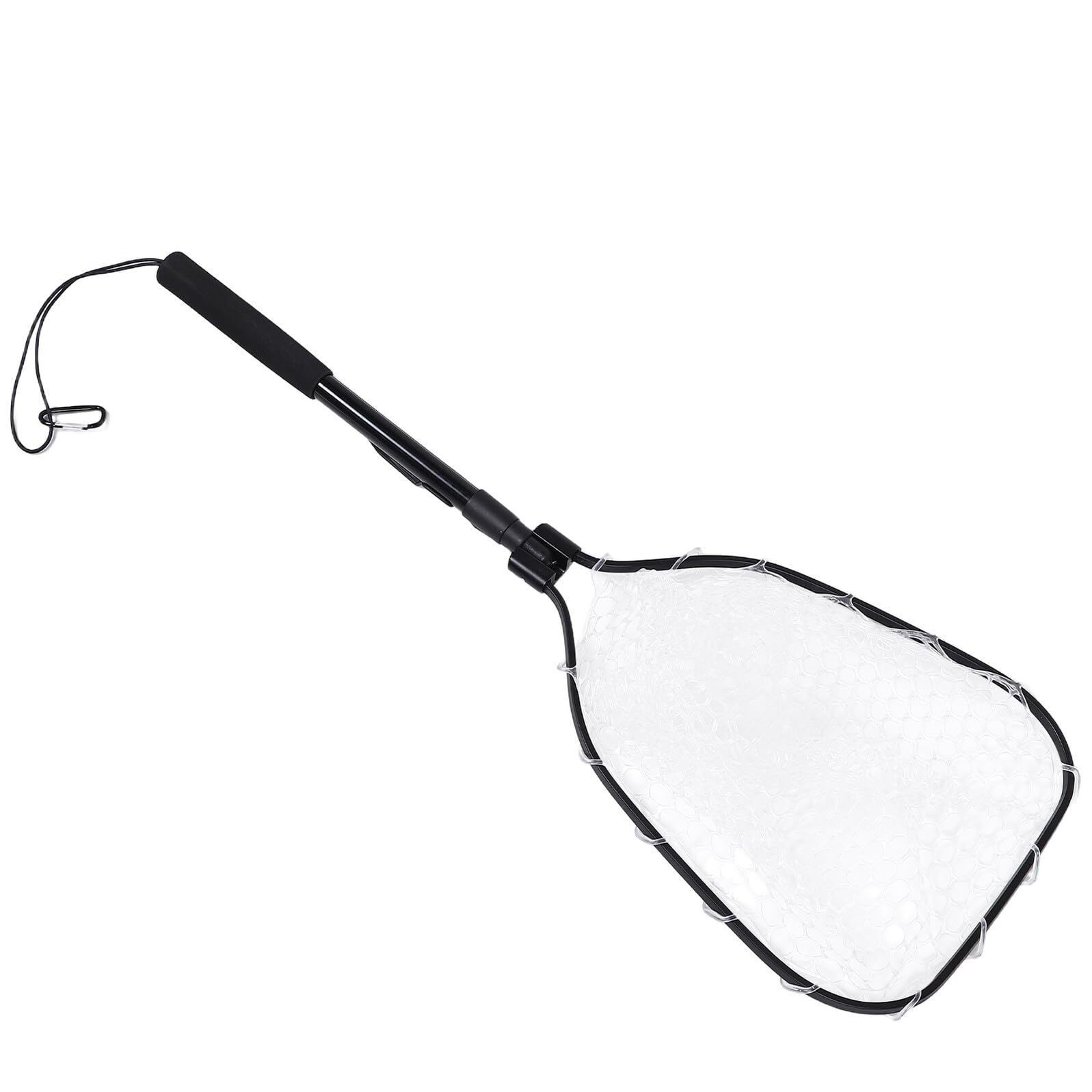 STOBAZA Red Plegable para Pesca con Mosca de Silicona y Aleación de Aluminio, Diseño Compacto y Portátil Adecuado para Pesca al Aire Libre y Excursionismo