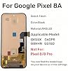 Pantalla AMOLED de repuesto para Google Pixel 8A con lector de huellas | Display LCD original Pixel 8A con marco y kit de herramientas y adhesivo GKV4X, G6GPR, G8HHN, G576D 4