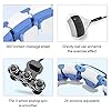 Rkvijl-Hula-Hoops-for-Adults-Weight-Loss-New-2-in-1-Massage-Fitness-Hoola-Hoop-Weighted-Hula-Hoop-with-Detachable-Knots-Adjustable-Gravity-Spinning-Ball Rkvijl Fit Hoop Weighted Hoola Hoop Exercise Hoola Hoop for Adults Weight Loss Infinity Hoop Smart Weighted Hula Hoop Plus Size Detachable Hula Hoops for Adults (Blue&White)