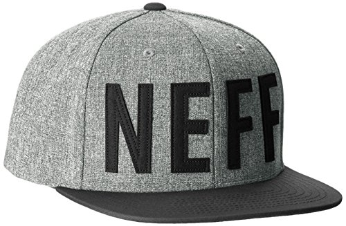 Neff Men's Brother Cap Grey/Black Hat One Size