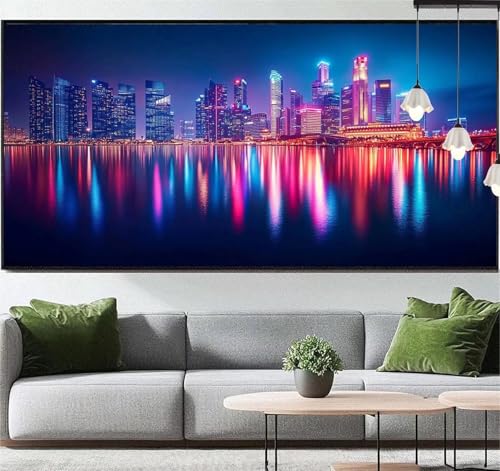 Peinture diamant artisanat DIY contre le stress avec toile 60x30