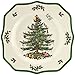 Spode Christmas Tree Scalloped Dinner Plate | Christmas Dinner Dishes | Fine Earthenware | Holiday Large Plates | Dishwasher and Microwave Safe | 10.5-inch